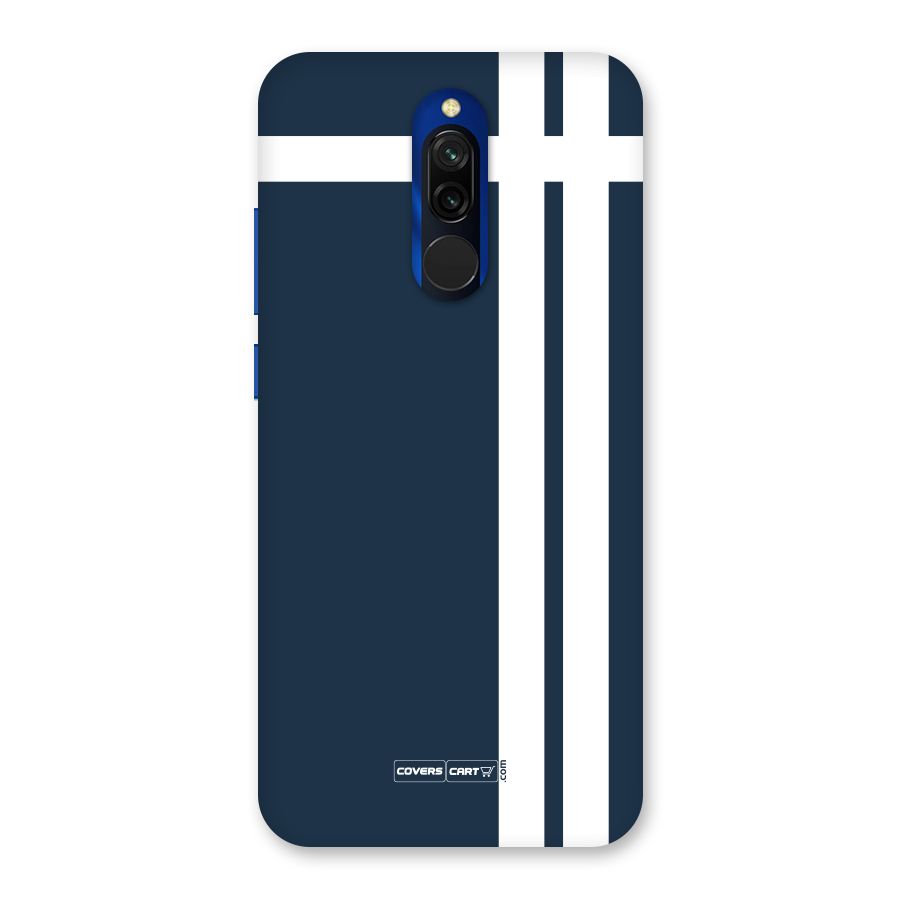 Blue and White Back Case for Redmi 8