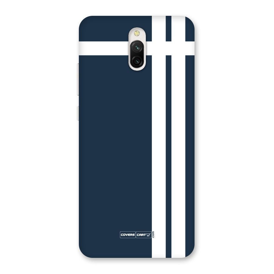 Blue and White Back Case for Redmi 8A Dual