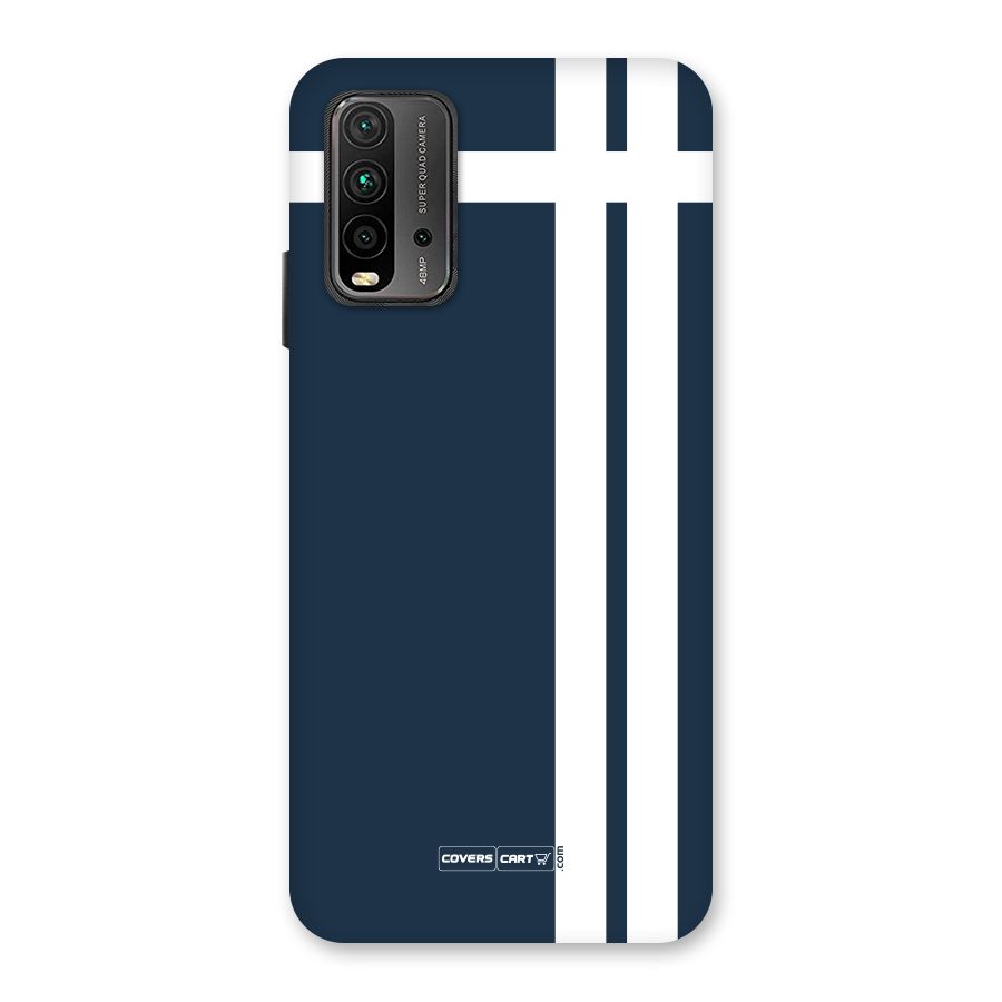 Blue and White Back Case for Redmi 9 Power