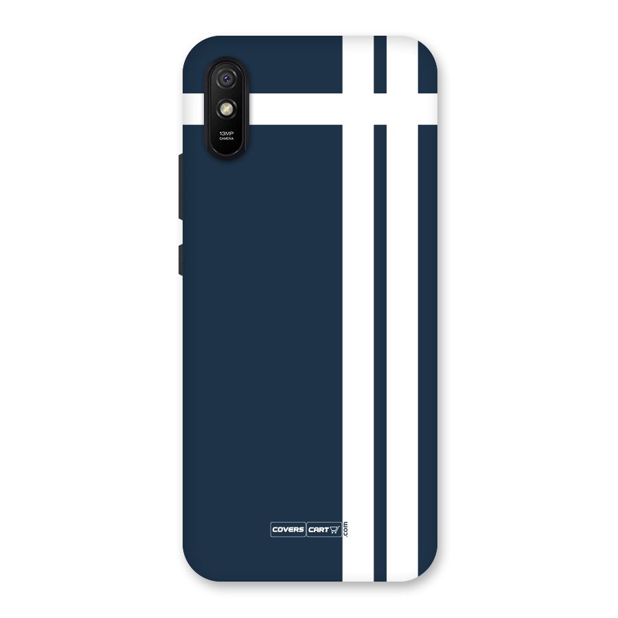 Blue and White Back Case for Redmi 9i