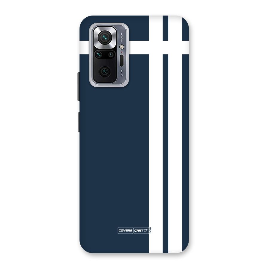 Blue and White Back Case for Redmi Note 10 Pro