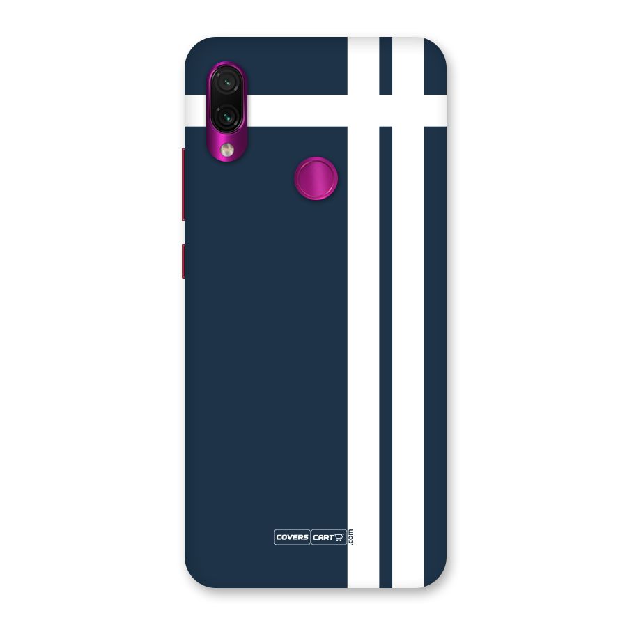 Blue and White Back Case for Redmi Note 7 Pro