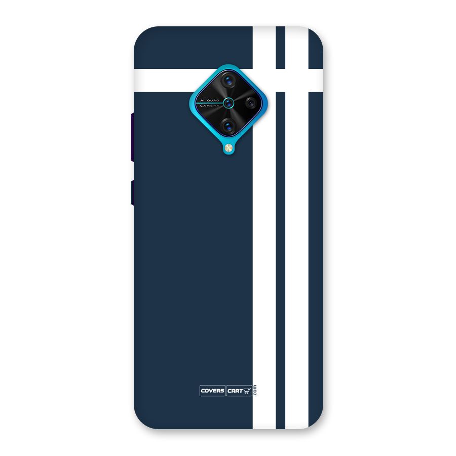 Blue and White Back Case for Vivo S1 Pro