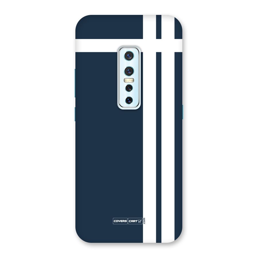 Blue and White Back Case for Vivo V17 Pro