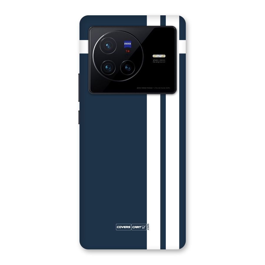 Blue and White Back Case for Vivo X80
