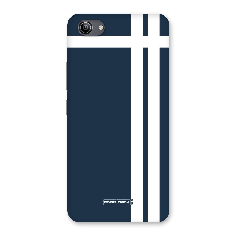 Blue and White Back Case for Vivo Y81i