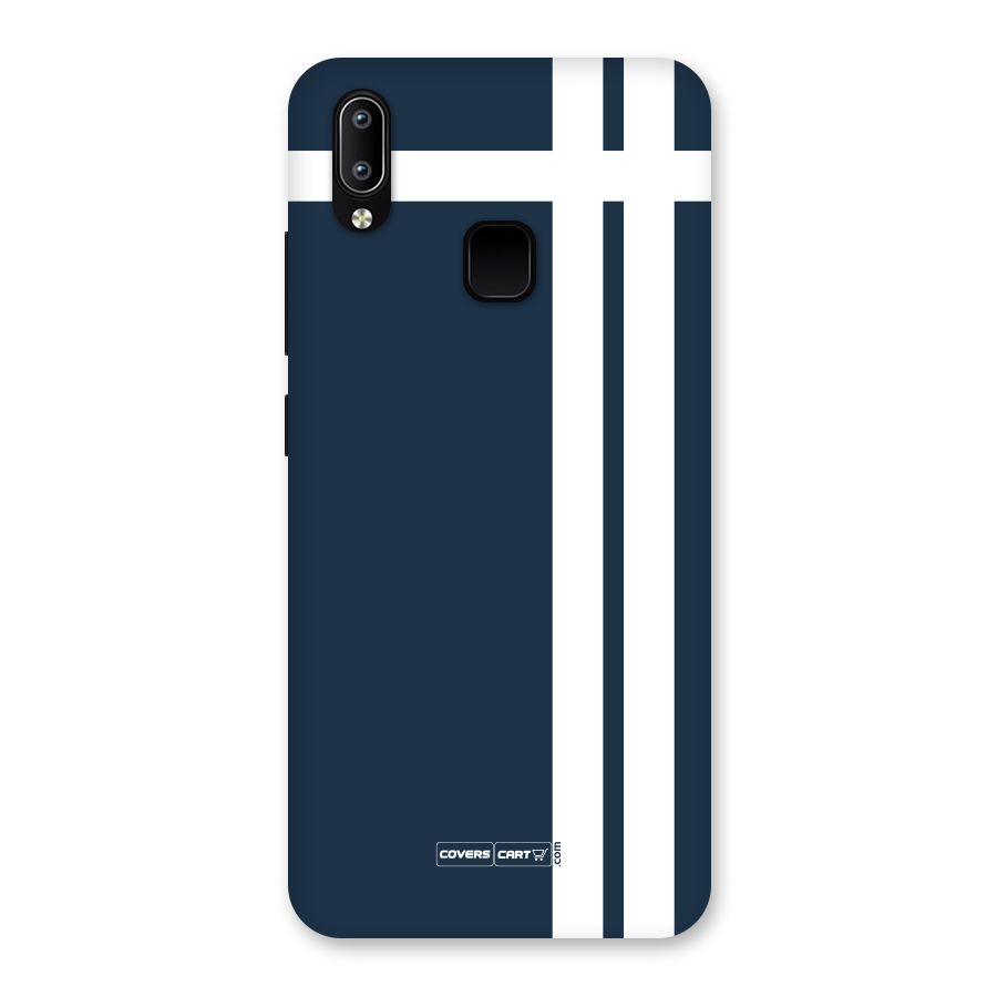 Blue and White Back Case for Vivo Y93