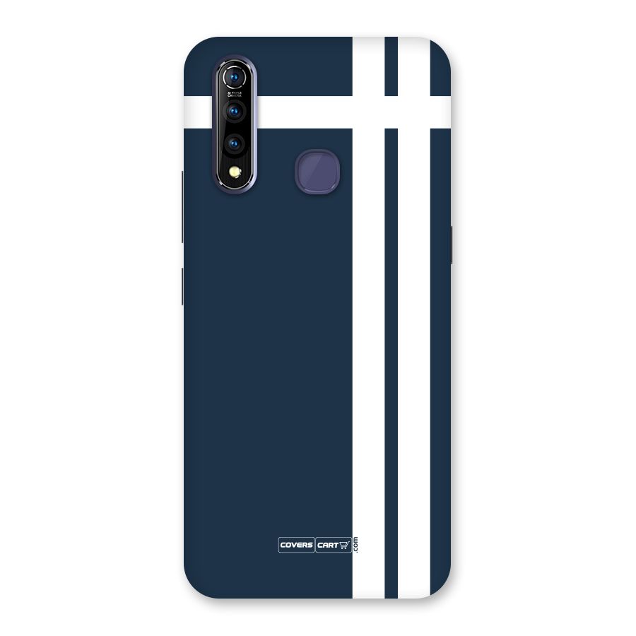 Blue and White Back Case for Vivo Z1 Pro