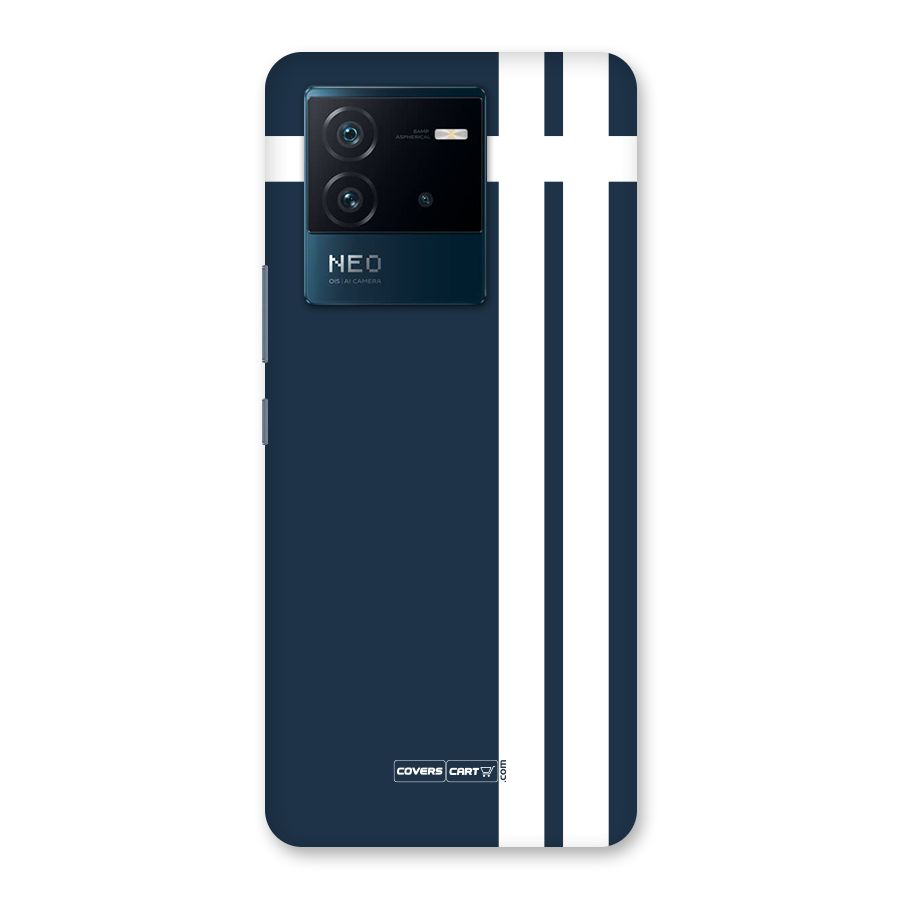 Blue and White Back Case for Vivo iQOO Neo 6 5G