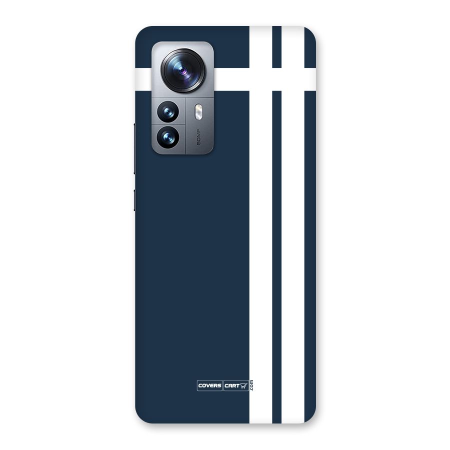 Blue and White Back Case for Xiaomi 12 Pro
