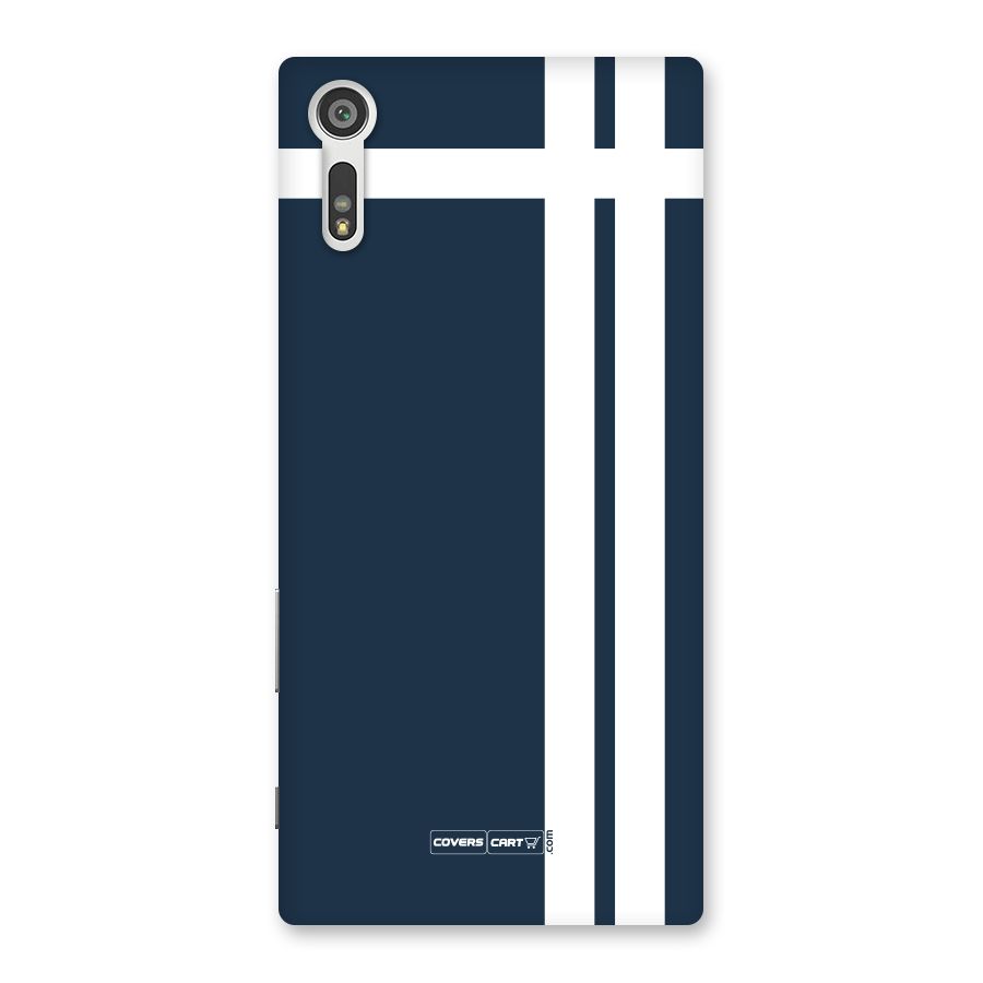 Blue and White Back Case for Xperia XZ