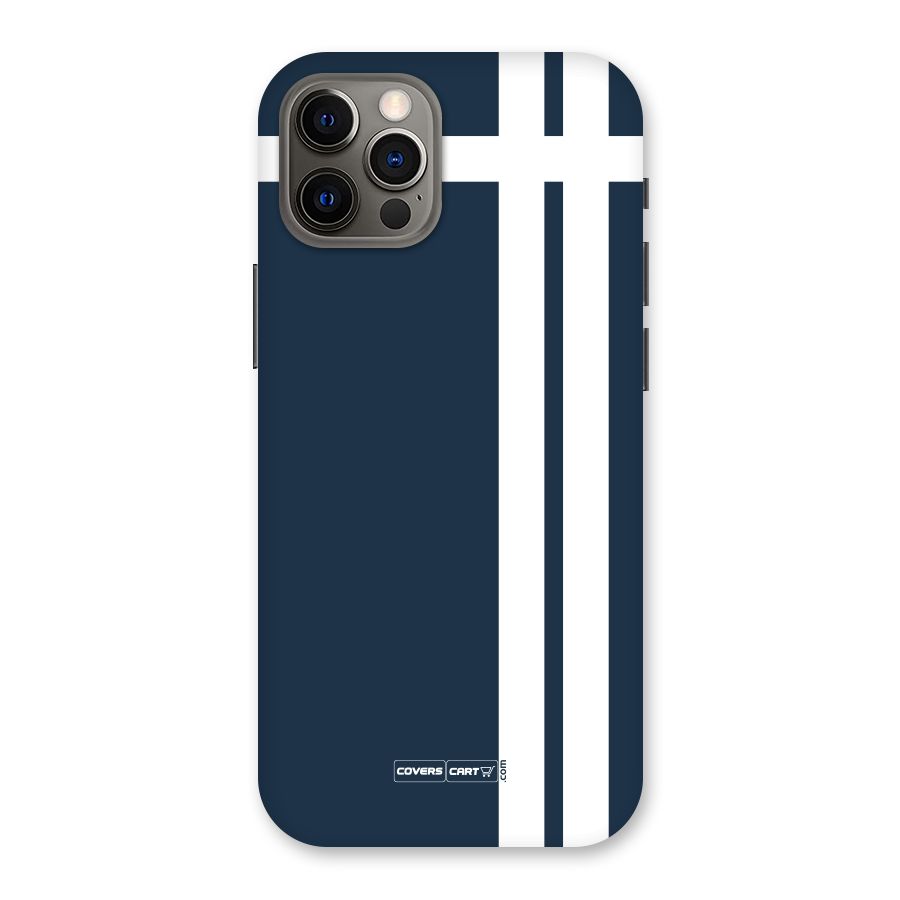 Blue and White Back Case for iPhone 12 Pro