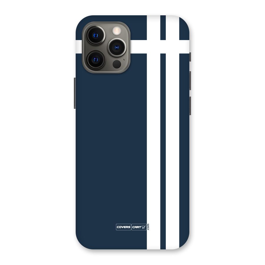 Blue and White Back Case for iPhone 12 Pro Max