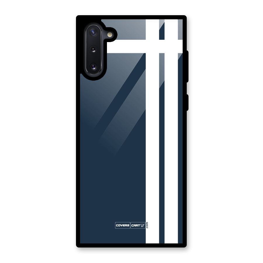 Blue and White Glass Back Case for Galaxy Note 10