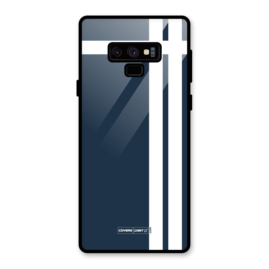 Blue and White Glass Back Case for Galaxy Note 9