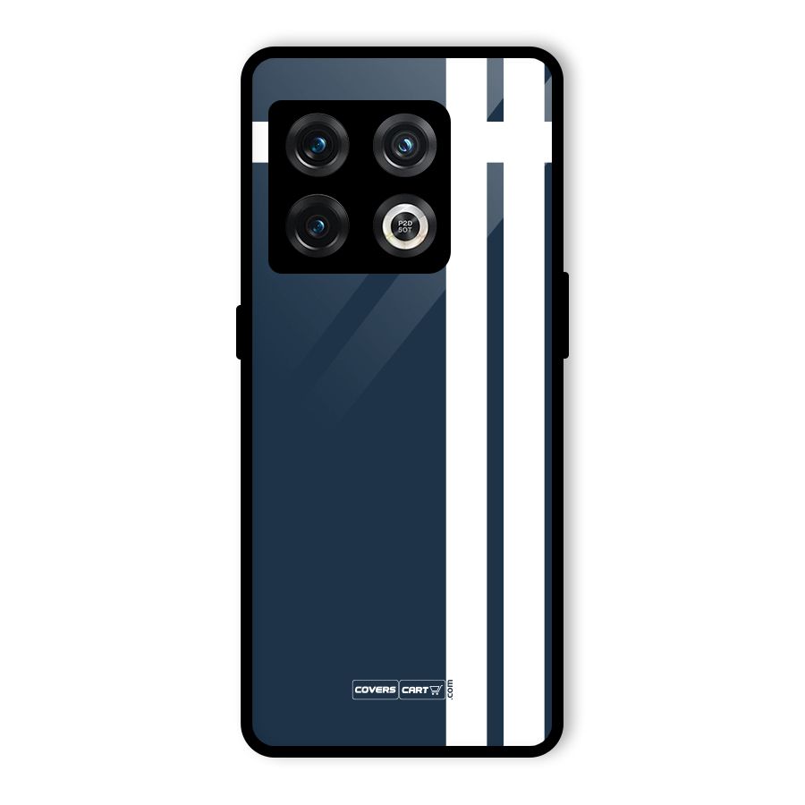 Blue and White Glass Back Case for OnePlus 10 Pro 5G