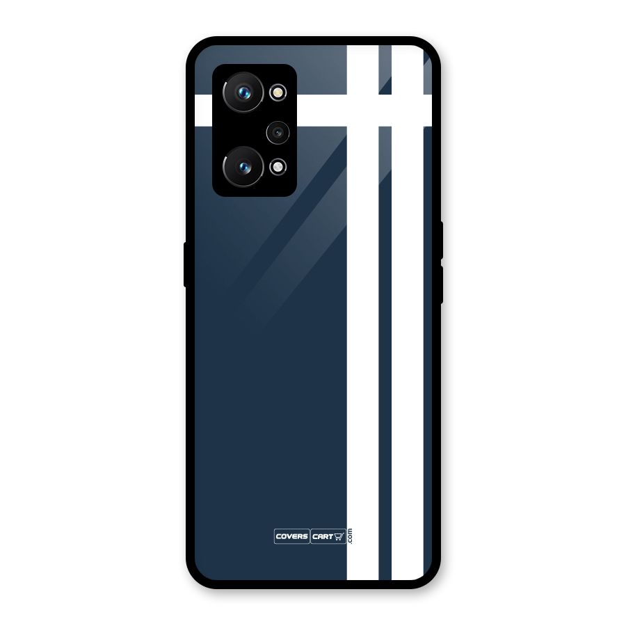 Blue and White Glass Back Case for Realme GT Neo 3T
