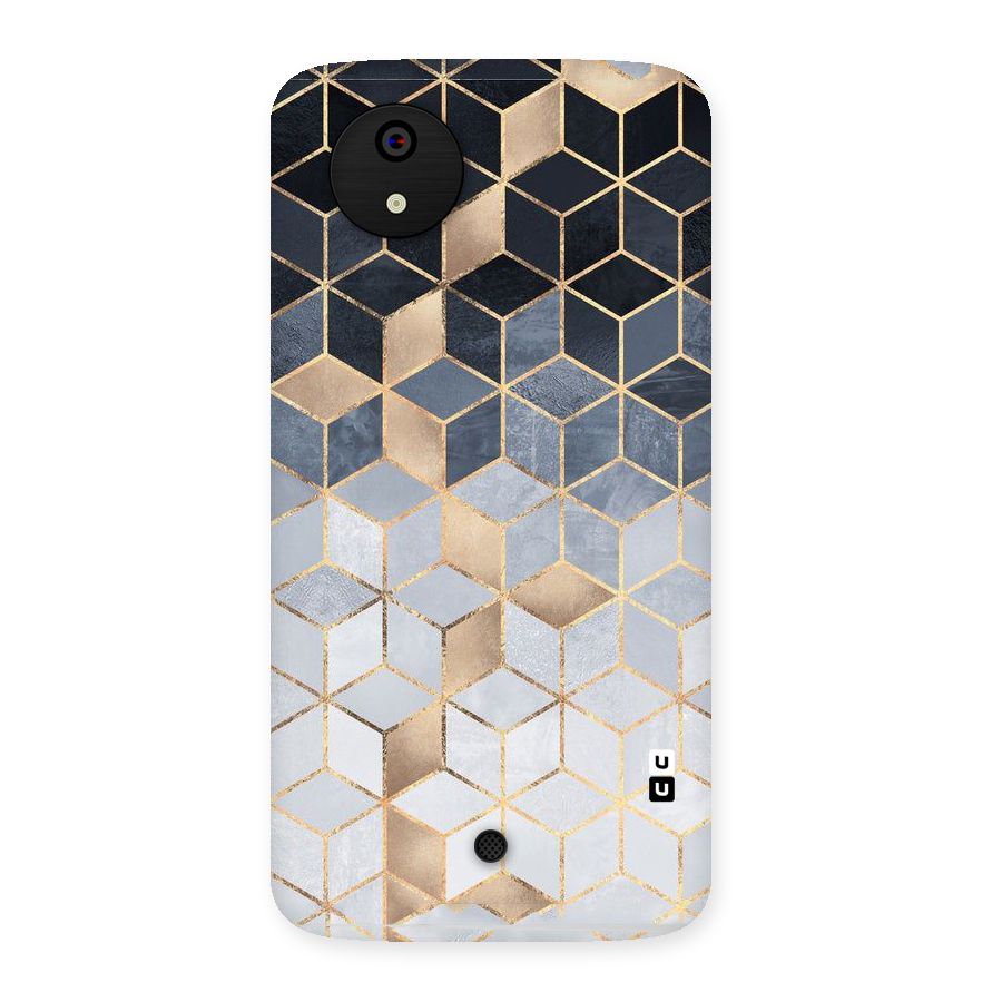 Blues And Golds Back Case for Micromax Canvas A1