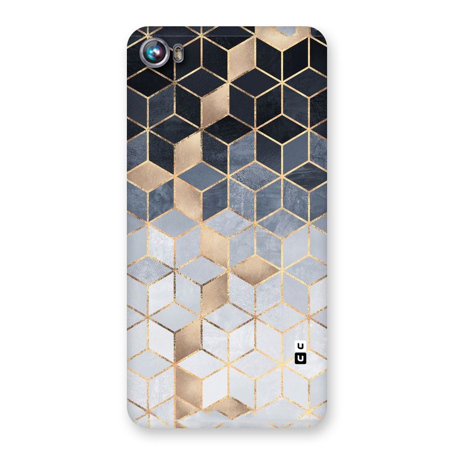 Blues And Golds Back Case for Micromax Canvas Fire 4 A107