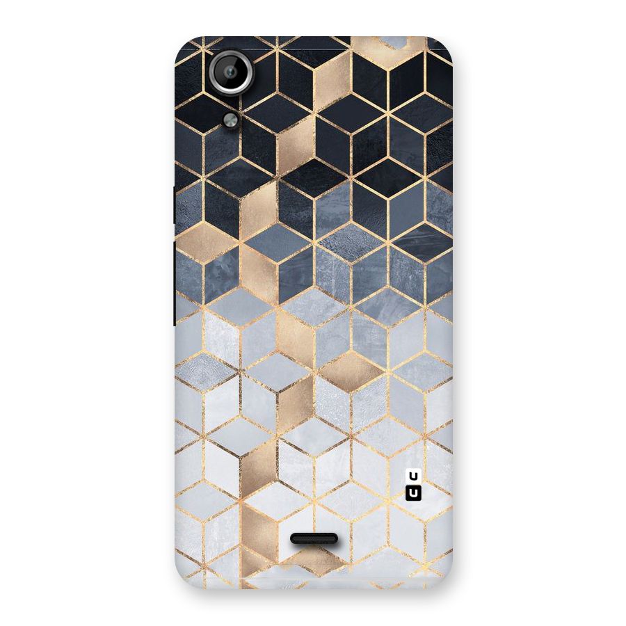 Blues And Golds Back Case for Micromax Canvas Selfie Lens Q345