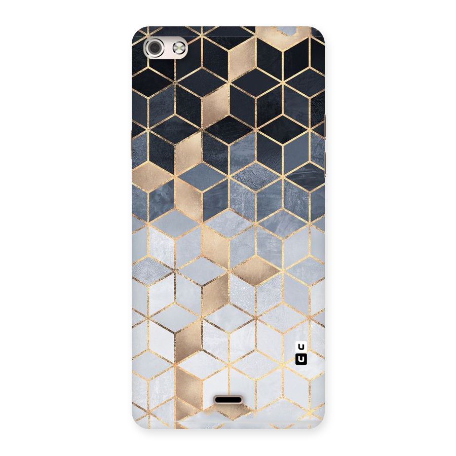 Blues And Golds Back Case for Micromax Canvas Silver 5