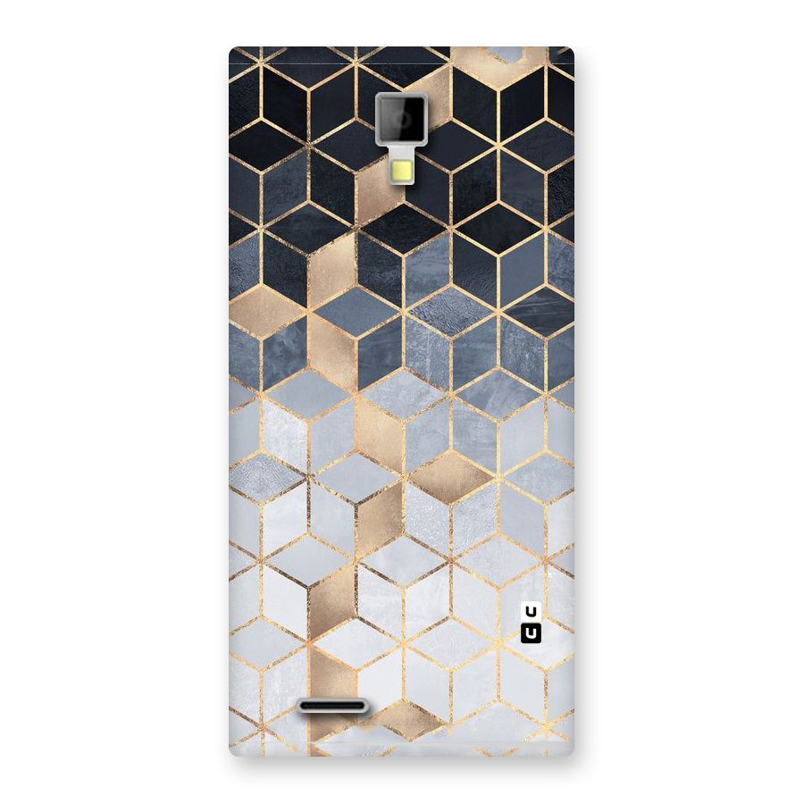 Blues And Golds Back Case for Micromax Canvas Xpress A99