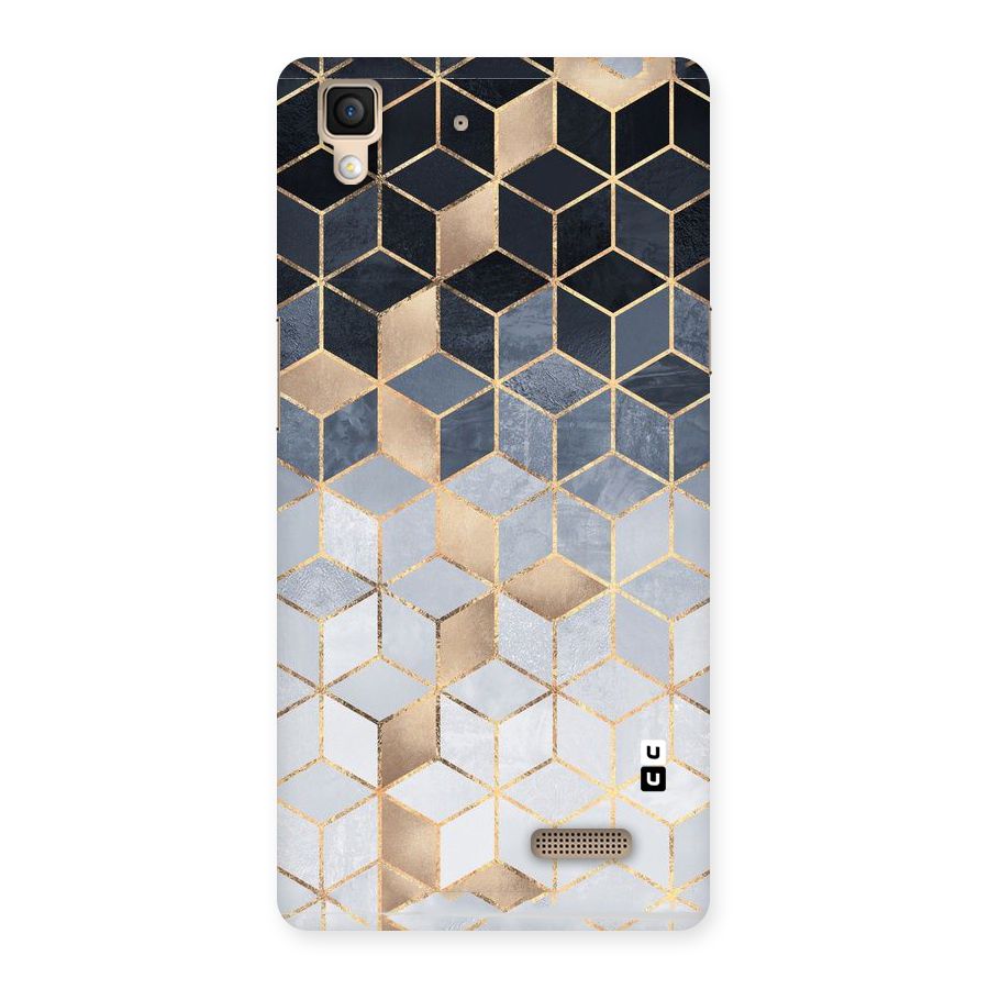 Blues And Golds Back Case for Oppo R7