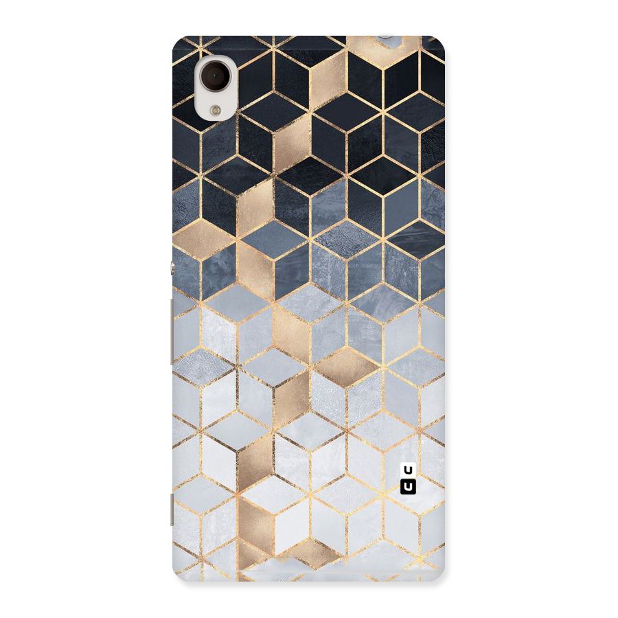 Blues And Golds Back Case for Xperia M4 Aqua