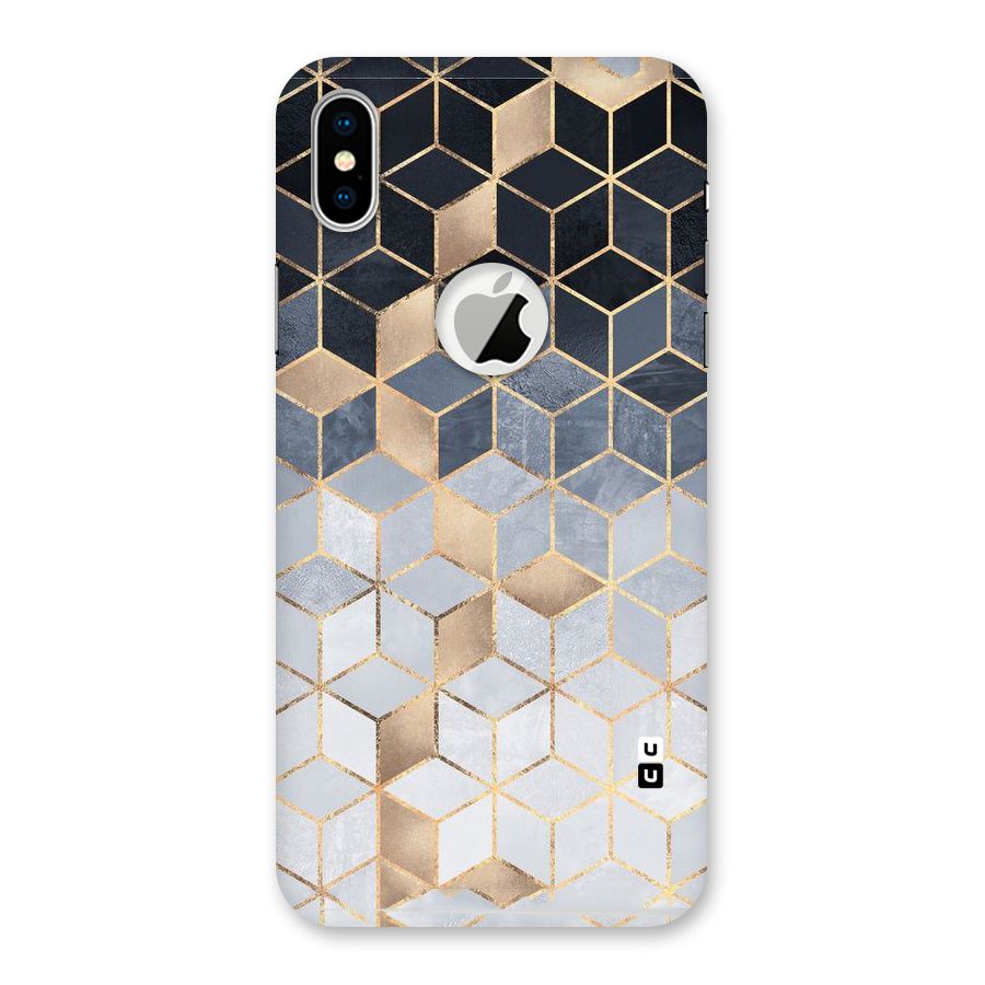 Blues And Golds Back Case for iPhone X Logo Cut