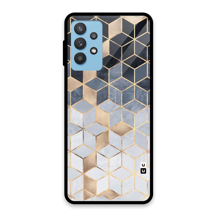Blues And Golds Glass Back Case for Galaxy M32 5G