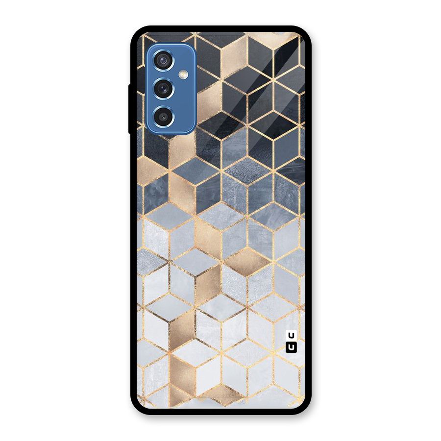 Blues And Golds Glass Back Case for Galaxy M52 5G