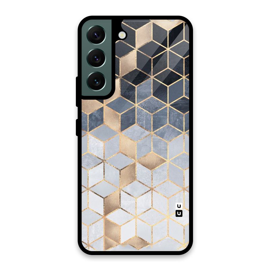 Blues And Golds Glass Back Case for Galaxy S22 5G