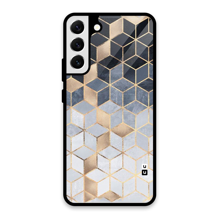 Blues And Golds Glass Back Case for Galaxy S22 Plus 5G