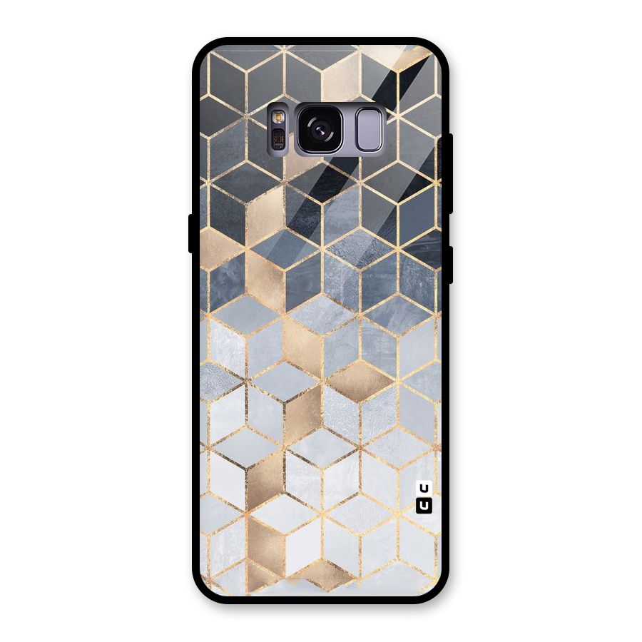 Blues And Golds Glass Back Case for Galaxy S8
