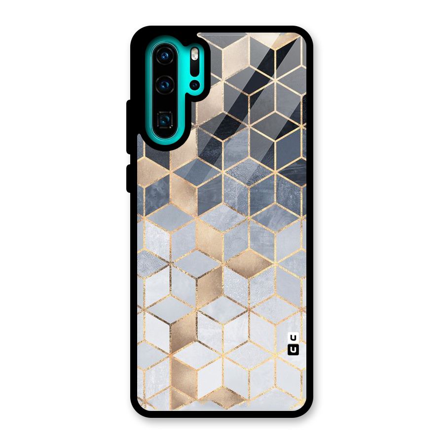 Blues And Golds Glass Back Case for Huawei P30 Pro