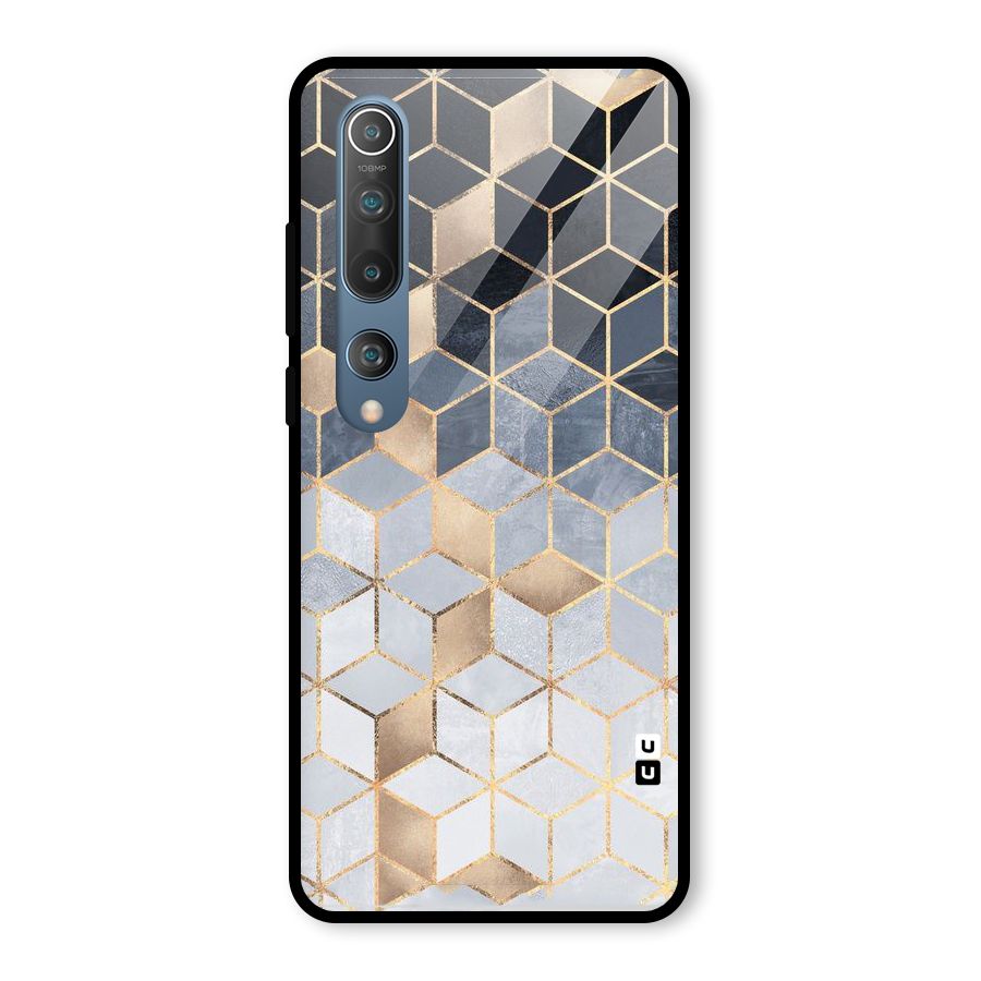 Blues And Golds Glass Back Case for Mi 10