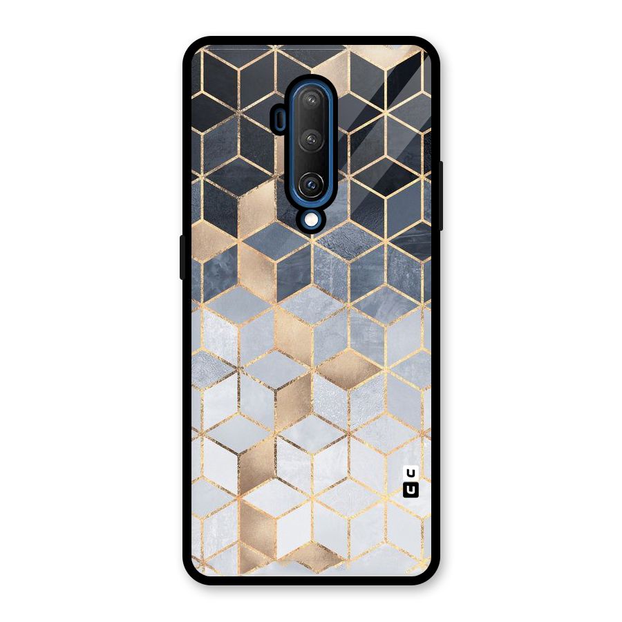 Blues And Golds Glass Back Case for OnePlus 7T Pro