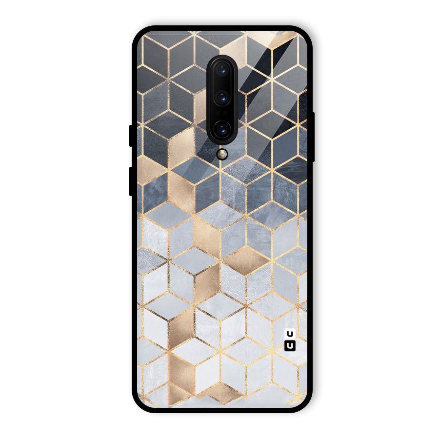 Blues And Golds Glass Back Case for OnePlus 7 Pro