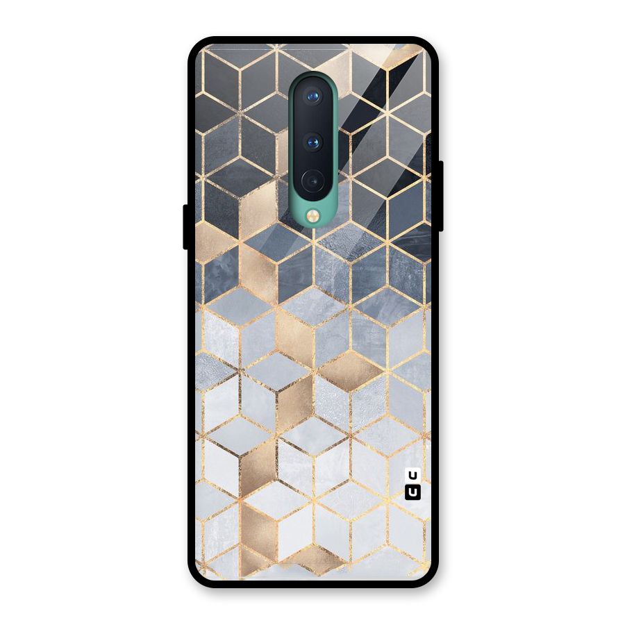 Blues And Golds Glass Back Case for OnePlus 8