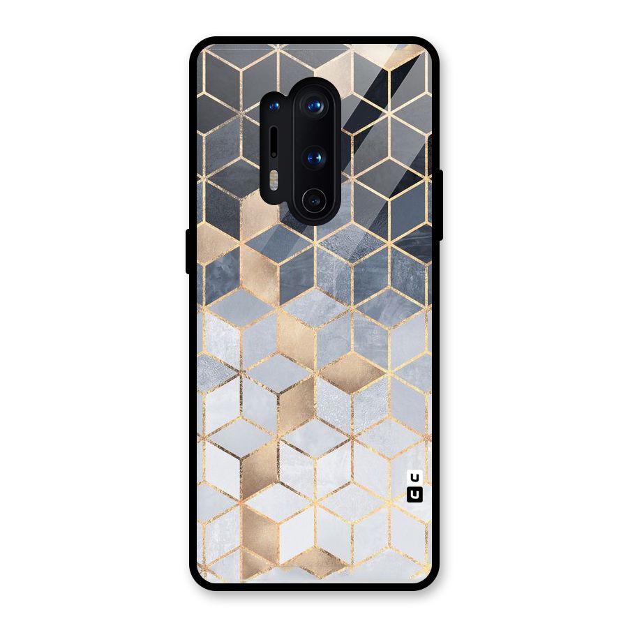 Blues And Golds Glass Back Case for OnePlus 8 Pro