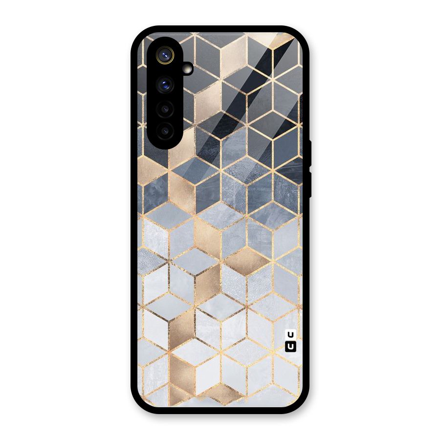 Blues And Golds Glass Back Case for Realme 6i