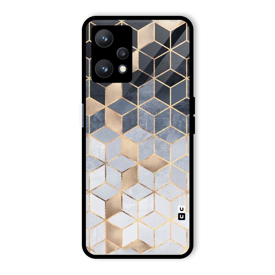 Blues And Golds Glass Back Case for Realme 9 Pro 5G