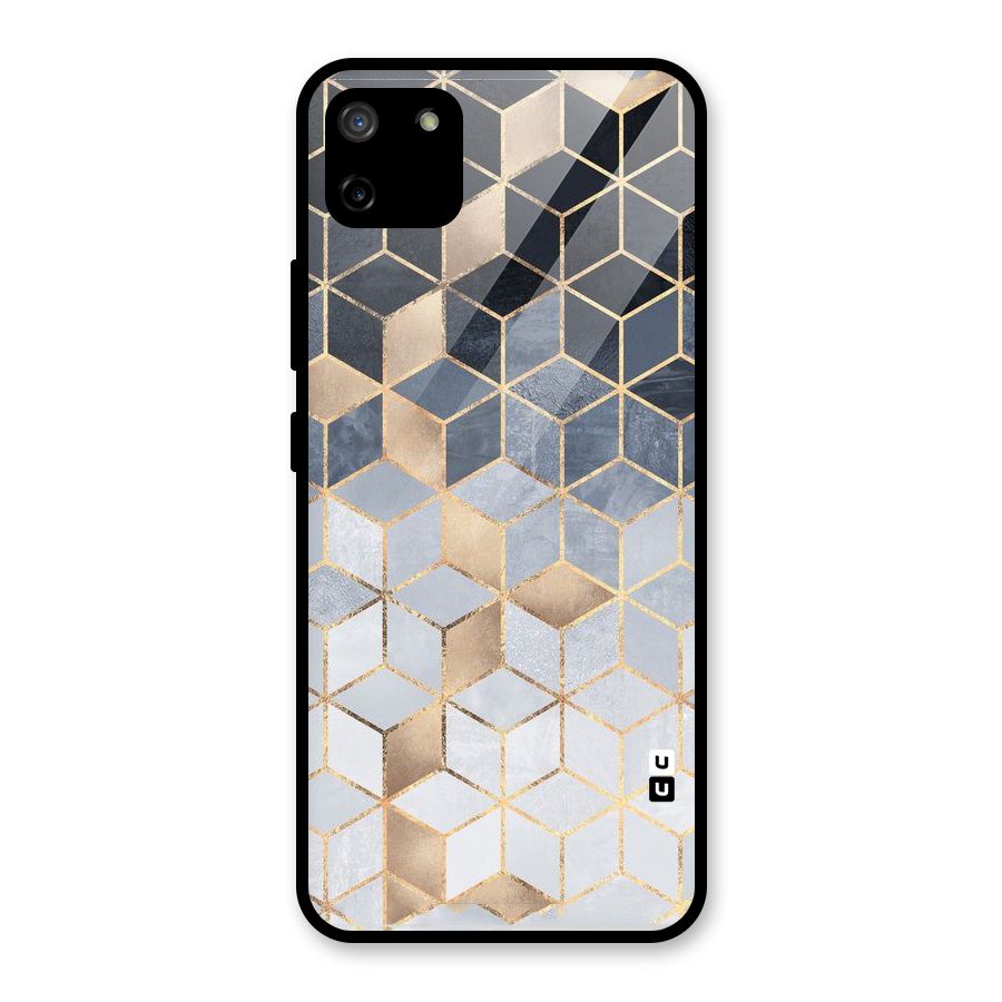 Blues And Golds Glass Back Case for Realme C11