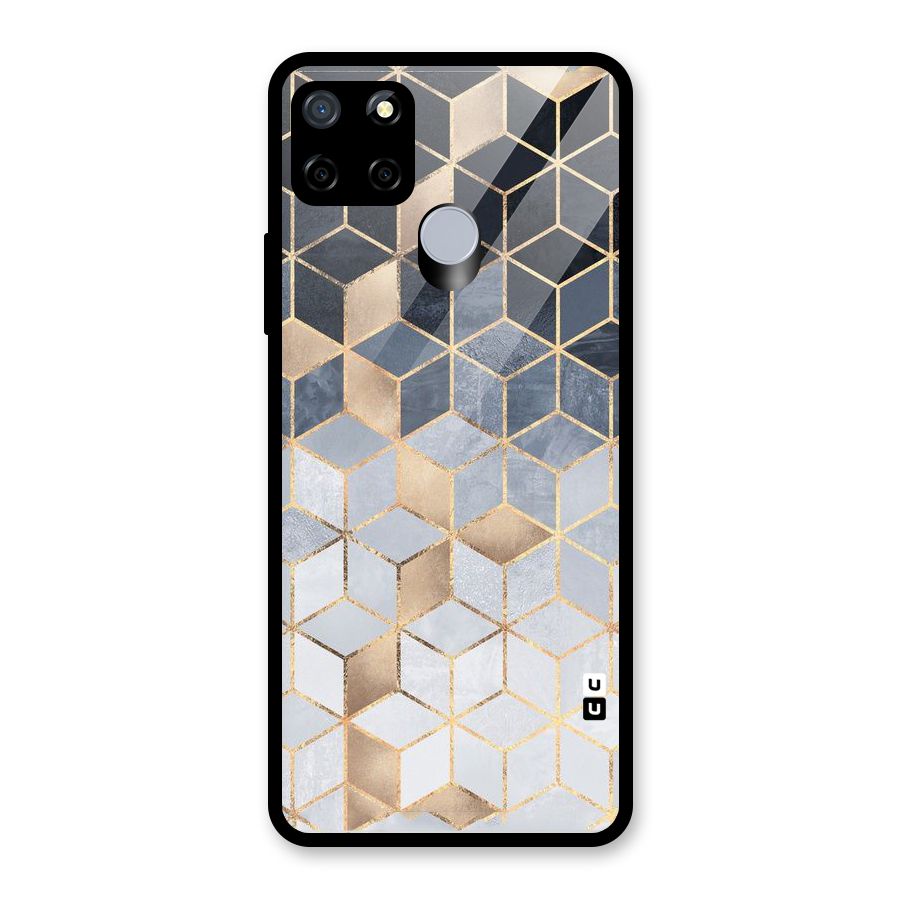 Blues And Golds Glass Back Case for Realme C12