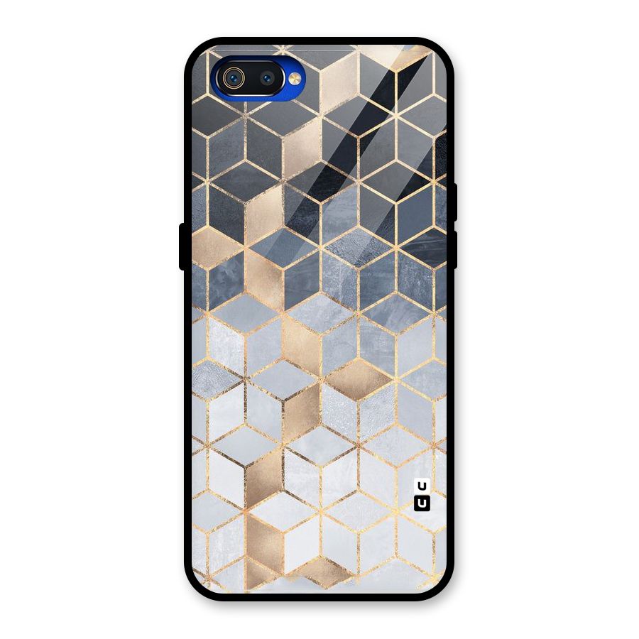 Blues And Golds Glass Back Case for Realme C2
