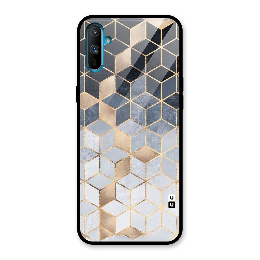 Blues And Golds Glass Back Case for Realme C3