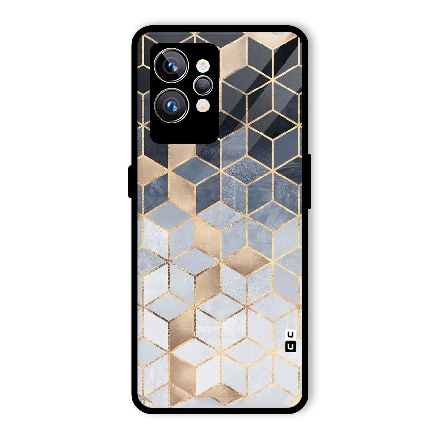 Blues And Golds Glass Back Case for Realme GT2 Pro
