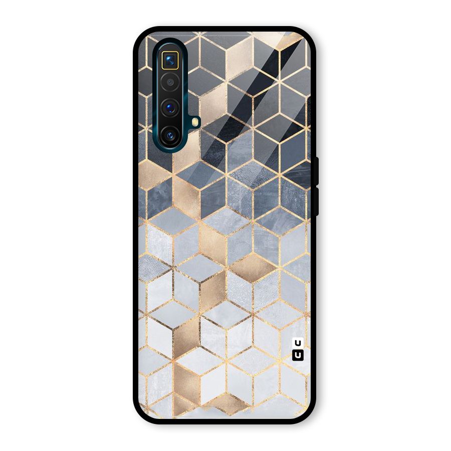 Blues And Golds Glass Back Case for Realme X3