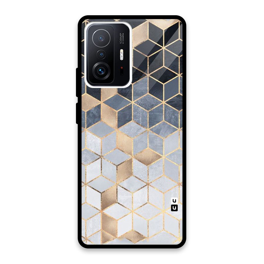 Blues And Golds Glass Back Case for Xiaomi 11T Pro