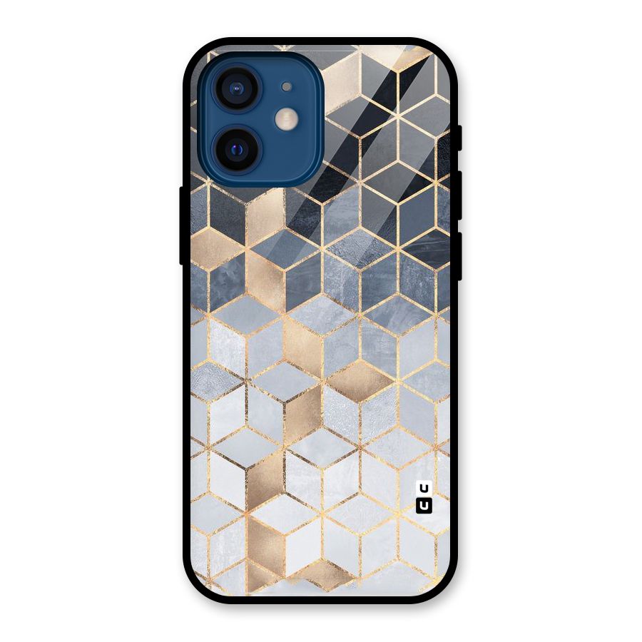 Blues And Golds Glass Back Case for iPhone 12 Mini